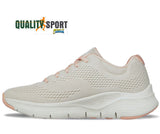 Skechers Arch Fit Beige Scarpe Shoes Donna Sportive Sneakers 149057 NTCL