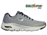 Skechers Arch Fit Grigio Scarpe Shoes Uomo Sportive Sneakers 232040 GYNV