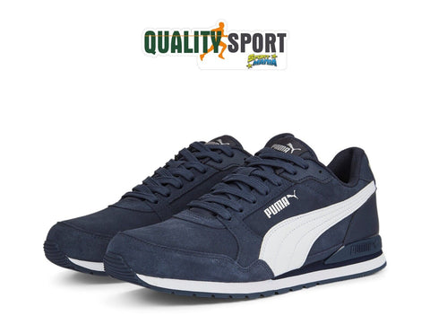 Puma ST Runner V3 SD Blu Suede Scarpe Shoes Uomo Sportive Sneakers 387646 03