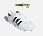 Adidas Superstar Bianco Nero Scarpe Uomo Shoes Sportive Sneakers C77124