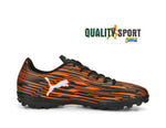 Puma Rapido TT Nero Arancione Scarpe Uomo Sportive Calcetto Soccer 106574 09