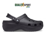 Crocs Classic Platform Clog Nero Donna Ciabatta Originale 206750 001 BLK