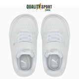 Puma Caven AC Bianco Scarpe Infant Bambino Bambina Sportive Sneakers 389309 01