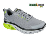 Skechers Glide Step Grigio Scarpe Uomo Sportive Running Palestra 232268 GRY