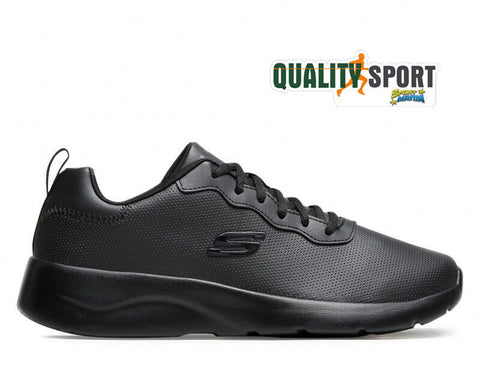 Skechers Dynamight 2 Pelle Nero Scarpe Uomo Sportive Running Palestra 999253 BBK