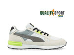 Puma Graviton Pro Bianco Grigio Scarpe Uomo Sportive Sneakers 380736 13