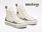 Converse CT AS Lift Hi Bianco Animalier Platform Scarpe Donna Sneakers A03874C