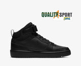 Nike Court Borough Mid Nero Scarpe Shoes Ragazzo Donna Sneakers CD7782 001