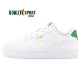 Puma Caven Bianco Verde Scarpe Shoes Bambino Sportive Sneakers 382057 06