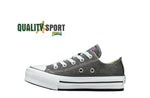 Converse CT AS Eva Lift OX Nero Glitter Scarpe Bambina Sportive Sneakers 372742C