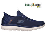 Skechers Slip-Ins Summits Blu Scarpe Shoes Uomo Sportive Sneakers 232457 NVY