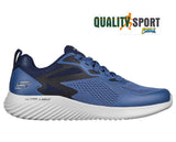 Skechers Bounder Belgrade Blu Scarpe Shoes Uomo Sportive Sneakers 232376 NVBK