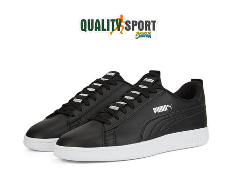 Puma Smash Tape Nero Bianco Scarpe Shoes Uomo Sportive Sneakers 386397 02