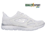 Skechers Summits Suited Bianco Scarpe Shoes Donna Sportive Running 12982 WSL