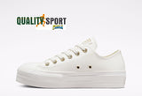 Converse CT AS Lift OX Bianco Platform Scarpe Donna Sneakers A02610C