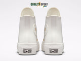 Converse CT All Star Lift Hi Bianco Panna Platform Scarpe Donna Sneakers A03719C