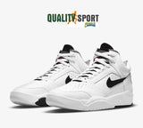 Nike Air Flight Lite Mid Bianco Nero Scarpe Uomo Sportive Sneakers DJ2518 100