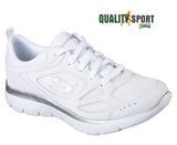 Skechers Summits Suited Bianco Scarpe Shoes Donna Sportive Running 12982 WSL