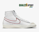 Nike Blazer Mid '77 Bianco Rosso Scarpe Uomo Sportive Sneakers DQ0796 100