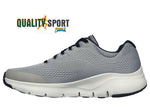 Skechers Arch Fit Grigio Scarpe Shoes Uomo Sportive Sneakers 232040 GYNV