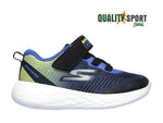 Skechers Go Run 600 Nero Blu Scarpe Shoes Bambino Infant Sneakers 97867N BBLM