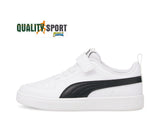 Puma Rickie Bianco Nero Scarpe Shoes Bambino Sportive Sneakers 385836 03