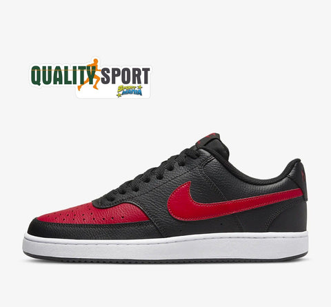 Nike Court Vision Lo Nero Rosso Scarpe Shoes Uomo Sportive Sneakers DV6488 001