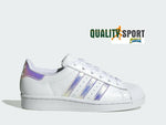 Adidas Superstar Bianco Iridescente Donna Scarpe Sportive Sneakers FV3139