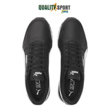 Puma ST Runner Pelle Nero Bianco Scarpe Shoes Uomo Sportive Sneakers 384855 06