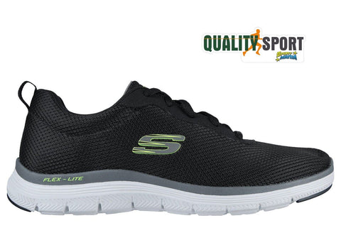 Skechers Flex Advantage Nero Scarpe Uomo Sportive Running Palestra 232229 BLK