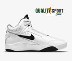 Nike Air Flight Lite Mid Bianco Nero Scarpe Uomo Sportive Sneakers DJ2518 100