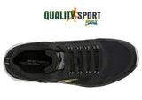 Skechers Track Knockhill Nero Scarpe Uomo Running Palestra 232001 BKGD