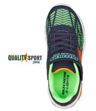 Skechers Lights Blu Verde Scarpe Shoes Bambino Sportive Sneakers 400137L NVMT