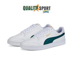 Puma Shuffle Bianco Verde Scarpe Shoes Uomo Sportive Sneakers 309668 22