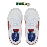 Puma Caven AC+ Bianco Bordeaux Scarpe Shoes Bambino Sportive Sneakers 389307 08