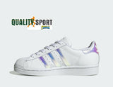 Adidas Superstar Bianco Iridescente Donna Scarpe Sportive Sneakers FV3139