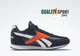 Reebok Royal Cl Jog Blu Arancio Scarpe Shoes Sportive Sneakers EF3418