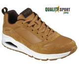 Skechers Uno Stacre Beige Scuro Scarpe Uomo Sportive Sneakers 52468 WSK