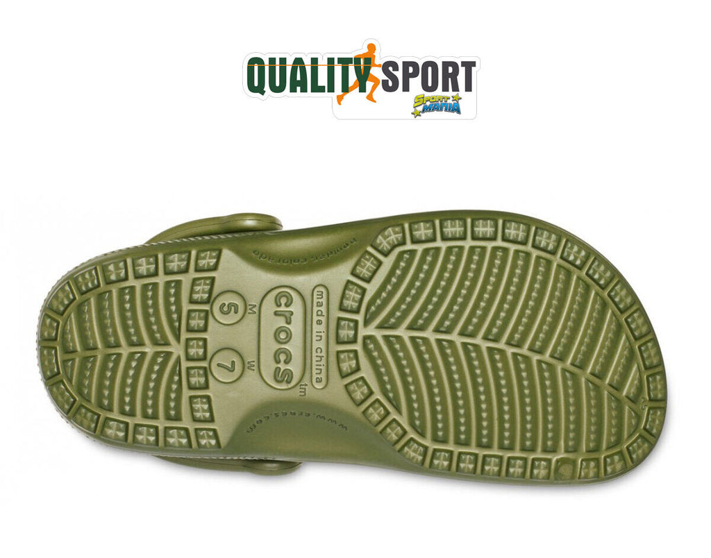 Crocs Classic Sabot Verde Militare Uomo Ciabatta Originale 10001 309 A –  Sportmaniashop