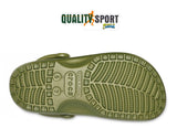 Crocs Classic Sabot Verde Militare Uomo Ciabatta Originale 10001 309 ARMY