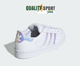 Adidas Superstar Bianco Iridescente Scarpe Bambina Sportive Sneakers FV3147