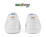 Puma Carina 2.0 Tape Bianco Oro Scarpe Shoes Donna Sportive Sneakers 385850 01