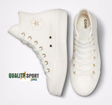 Converse CT All Star Lift Hi Bianco Panna Platform Scarpe Donna Sneakers A03719C