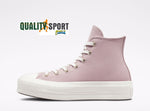 Converse CT All Star Lift Hi Malva Suede Platform Scarpe Donna Sneakers A03728C