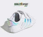 Adidas Superstar Crib Bianco Scarpe Infant Bambina Culla Sneakers BD8000