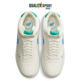 Nike Court Vision Mid Beige Azzurro Scarpe Donna Sportive Sneakers CD5436 105