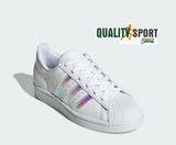 Adidas Superstar Bianco Iridescente Donna Scarpe Sportive Sneakers FV3139