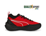 Puma Playmaker Rosso Nero Scarpe Ragazzo Sportive Basketball 387353 02