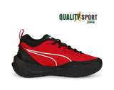 Puma Playmaker Rosso Nero Scarpe Ragazzo Sportive Basketball 387353 02