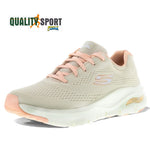 Skechers Arch Fit Beige Scarpe Shoes Donna Sportive Sneakers 149057 NTCL